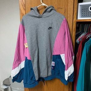 Nike Sportswear NSW Icon Clash Multicolor Pullover Hoodie Women’s Size XL